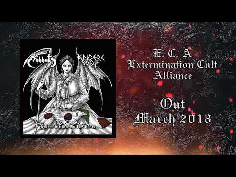 E.C.A. Extermination Cult Alliance - Krigere Wolf/Sabbat- Split album trailer
