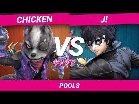【スマブラSP】ウメブラSP5 POOLS / Chicken(Wolf) vs J!(Joker) / Umebura SP5 - Smash Ultimate