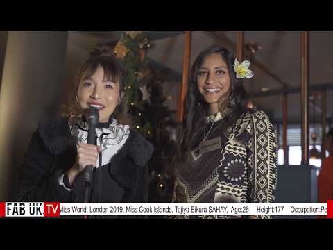 Miss Cook Islands Tajiya Eikura SAHAY @ Miss world London UK 2019  by FabUK TV