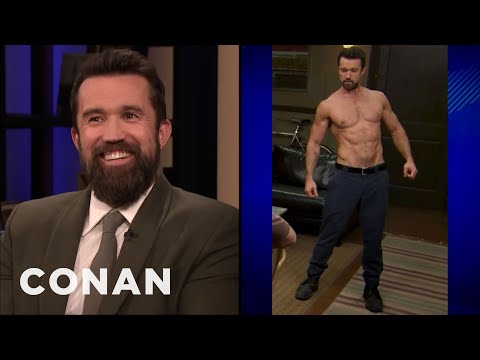 Rob McElhenney Wanted To Look Like Brad Pitt In "Fight Club" - CONAN on TBS