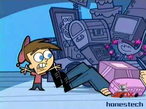 el papa de timmy grita como niña xDD