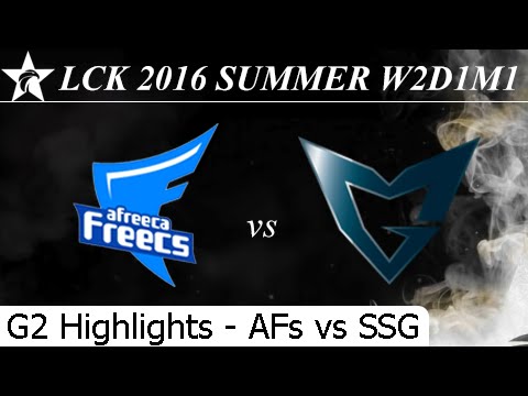 AFs vs SSG Game 2 Highlights - LCK Summer 2016 W2D4M1 Afreeca Freecs vs Samsung Galaxy