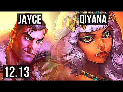 JAYCE vs QIYANA (TOP) | 1200+ games, 1.3M mastery, Dominating | NA Master | 12.13