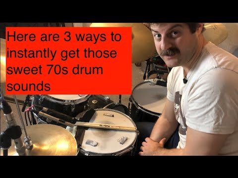 Here are 3 ways to instantly get those SWEET 70s drum sounds