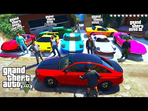 GTA 5 - Stealing All GTA Characters Cars With Franklin | (Real Life Cars #171)