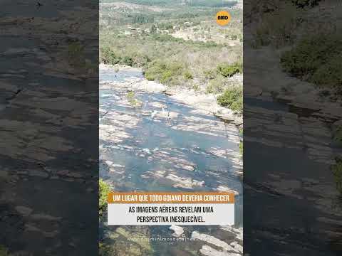 Parece cenário de filme... mas fica em Goiás. #saltocorumba #lugares #drone #goiás #natureza