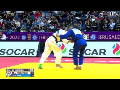 Masters 2022. 66 kg. Quarter-Final. YONDONPERENLEI Baskhuu MGL - BOUBA Daikii FRA