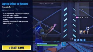 Snipers Vs Runners Fortnite Code Creative ฟร ว ด โอออนไลน ด - 1 creative sniper vs runner fortnite