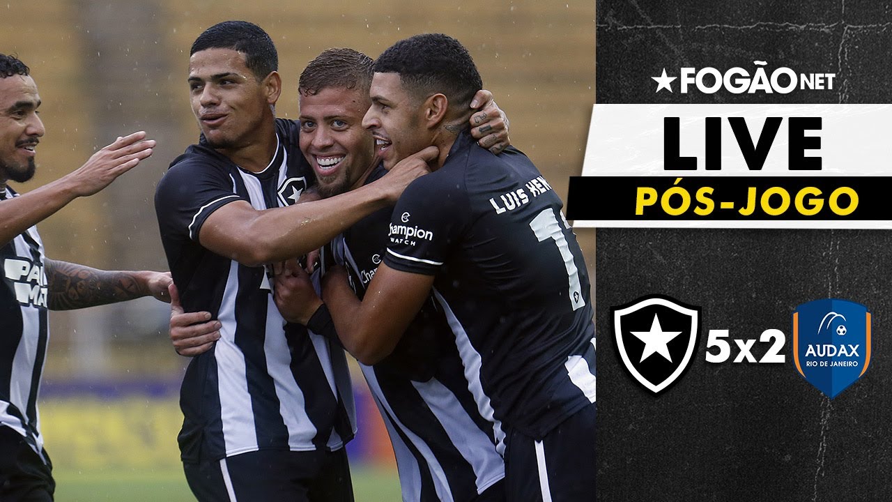 LIVE | Pós-jogo de Botafogo 5 x 2 Audax e repercussão da conquista da Taça Rio e da vaga na Copa do Brasil