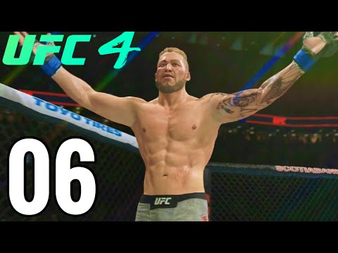 UFC 4 Middleweight Career Mode Walkthrough Part 6 - AMAZING FINISH!