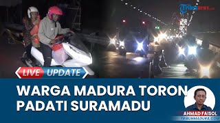 Momen Toron, Jembatan Suramadu Mulai Dipadati Warga Madura yang Mudik H-2 Jelang Lebaran