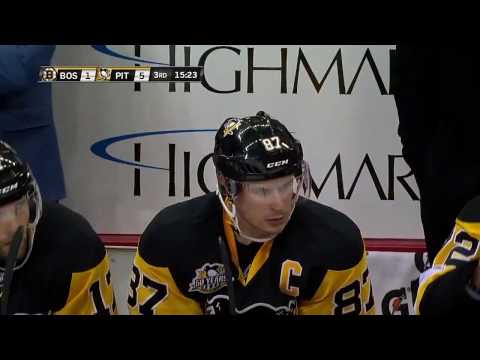 Crosby's backhand tally vs Bruins 1/22/17
