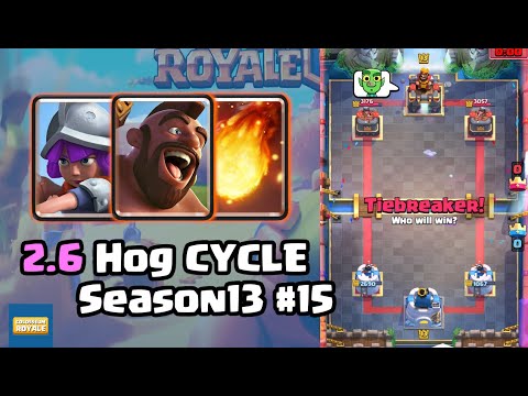 [Season13] [#15] 🔮 2.6 Hog Cycle by 千千阙歌(🏆7486) [Clash Royale]