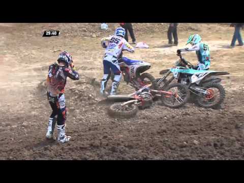 Pauls Jonass crash MXGP of Thailand 2016 MX2 Race 1 - motocross