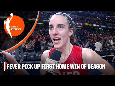 Caitlin Clark details NEXT STEP for Fever after first home win of season ???? | WNBA on ESPN
