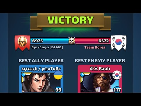 Alliance Wars - Gipsy Danger Vs. Team Korea - Rush Attack - Empires And Puzzles