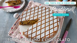 TORTA DI GRANO E CIOCCOLATO Ricetta Facile con grano cotto nell'impasto - Chiarapassion