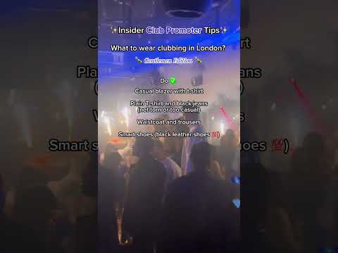 What to wear on a London night out clubbing for guys