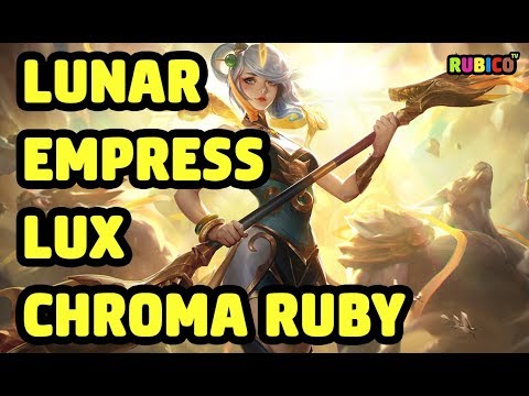 LUNAR EMPRESS LUX CHROMA RUBY SKIN SPOTLIGHT - LEAGUE OF LEGENDS