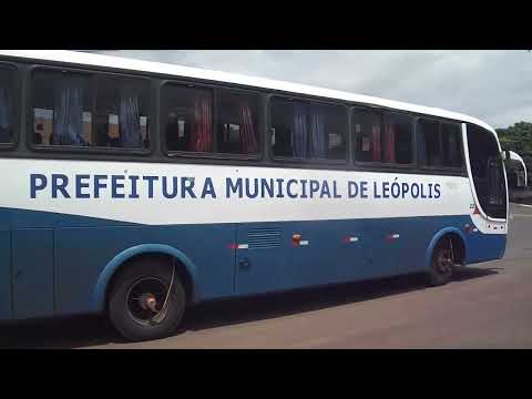Ônibus Da Prefeitura Municipal De Leópolis Número 22 Em Cornélio Procópio - Paraná - Brasil