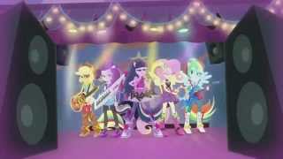 Kadr z teledysku Idealny Dzień Na Zabawę [A Perfect Day for Fun] tekst piosenki Equestria Girls 2: Rainbow Rocks (OST)