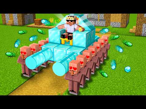 All Villagers Became Servant in Minecraft..