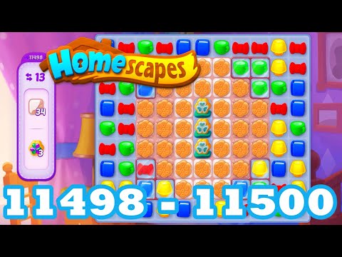Homescapes Level 11498 - 11500 HD 3 - match puzzle Gameplay | android | IOS | 11499 | GameGo Game