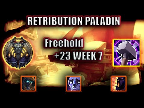 WoW Ret Paladin Mythic+ 10.1.0 POV | +23 Freehold | Tyrannical | Dragonflight Season 2