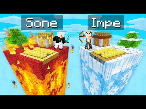 POSLEDNJI KO OSTANE NA MINECRAFT CHUNKU POBJEĐUJE!! 😮 (LED VS LAVA)