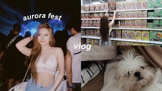 VLOG: aurora fest + grocery time + pamper day & etc. ☁️