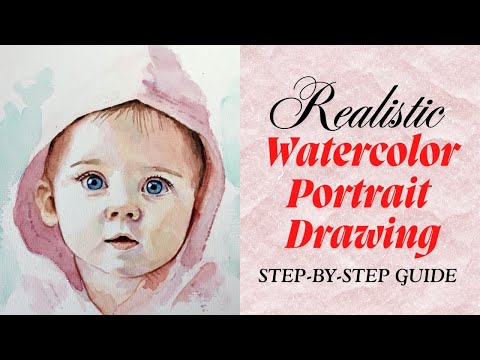 How to Paint a Watercolor Baby Portrait | Soft Skin & Gentle Tones Tutorial