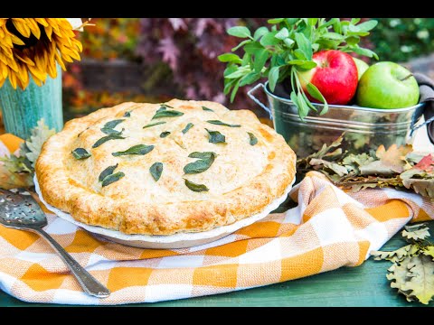 Amy Traverso Pork & Apple Pie with Cheddar Sage Crust - Home & Family
