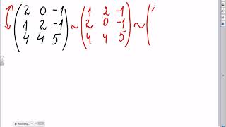 Transformari elementare ale matricei