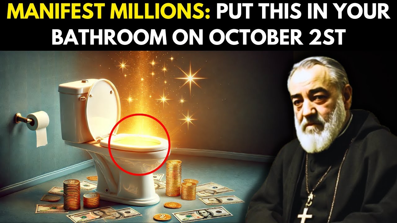 PADRE PIO: BE RICH! IF YOU PUT THIS IN YOUR BATHROOM ON OCTOBER 2ST, GOODBYE POVERTY!