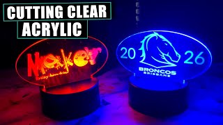 How To Cut CLEAR Acrylic!