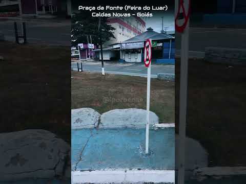CALDAS NOVAS GOIÁS, PROJETO VISÃO AÉREA - FONTE DA PRAÇA DA FEIRA DO LUAR.