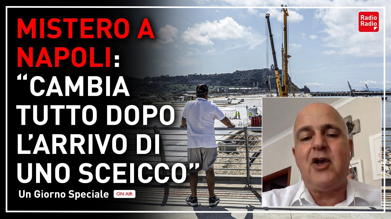 MISTERO A NAPOLI: STRAVOLTA LA BONIFICA DI UN'AREA "DOPO L'ARRIVO DI UNO SCEICCO IN GRAN SEGRETO"