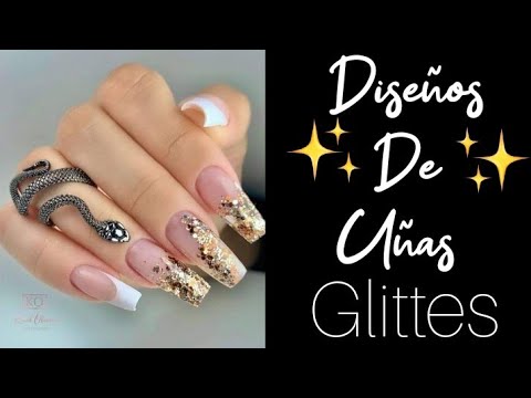 DISEÑOS DE UÑAS GLITTES 2023 #uñasnaturales #nails #tendenciaenuñas #desingnails #uñasdecoradas2023