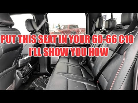 1966 C10 gets late model truck rear seat install! Easy cheap modification anyone can do!!