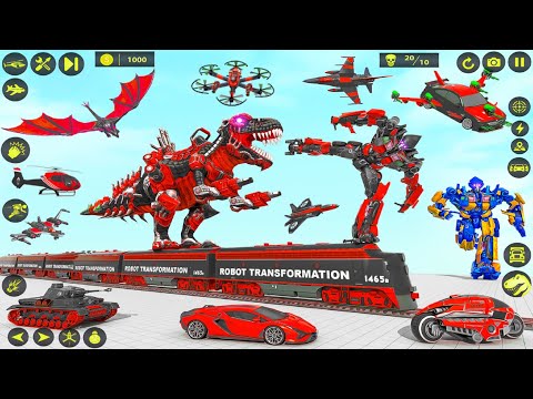 Dino Robot Car Transform Games