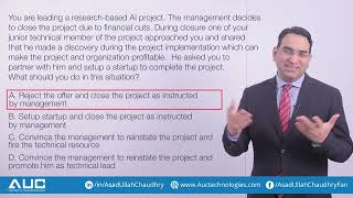 PMP Exam Scenario Explained | Learn with Asad Ullah Chaudhry