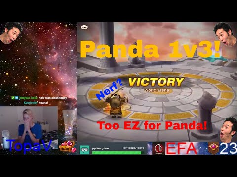 Wind Panda is OP!!! Panda 1v3 Against Chaos in RTA in Summoners War