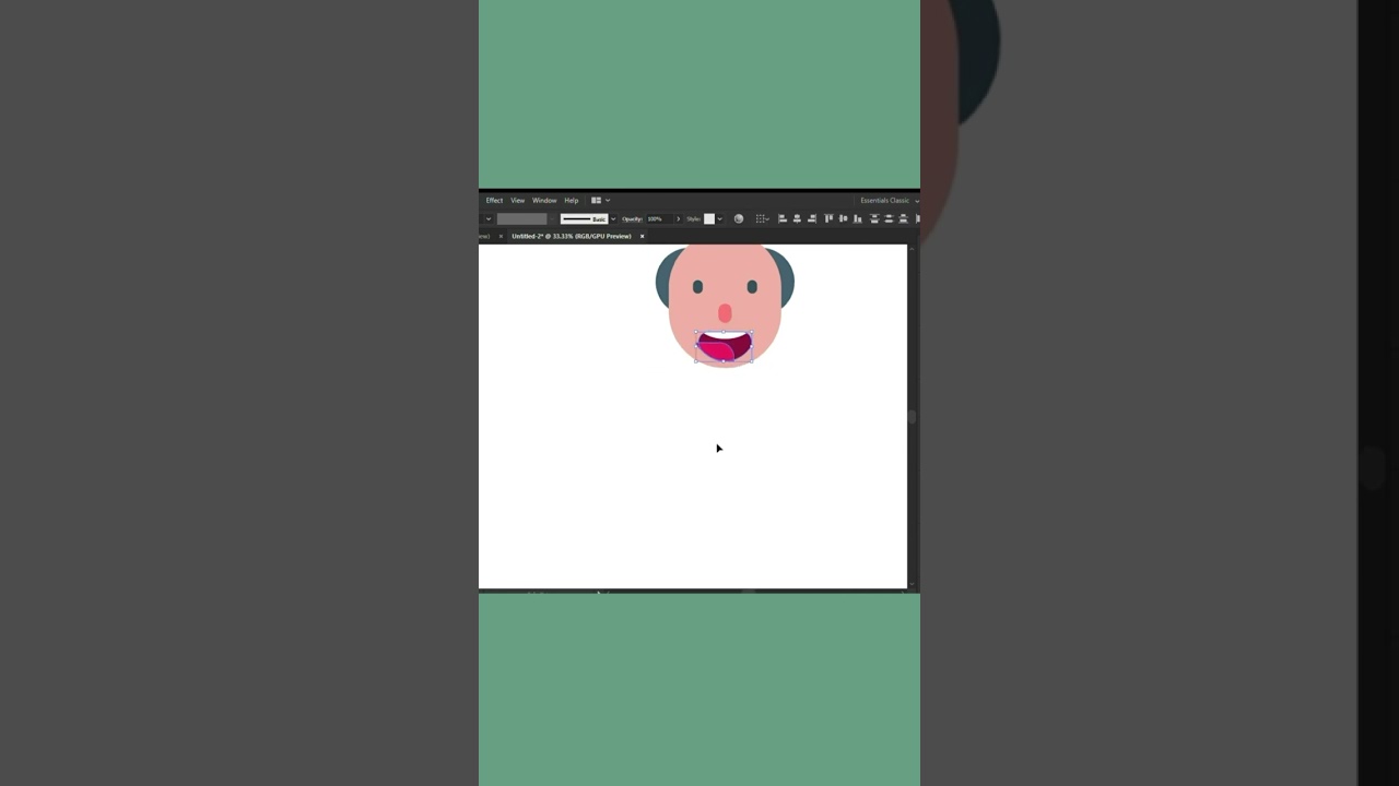 character design in illustrator - illustration - flat character design in illustrator - #shorts #art