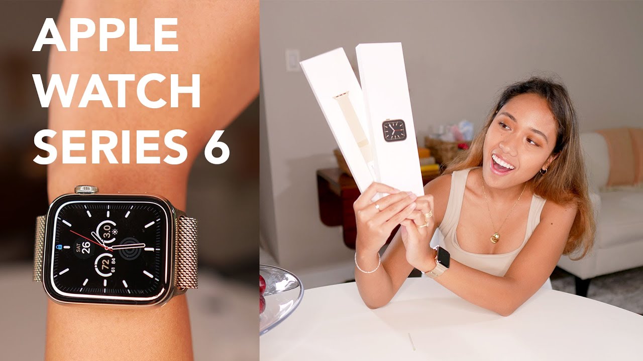 Apple Watch Series 6 Unboxing + Setup! 40 mm, Gold Stainless Steel