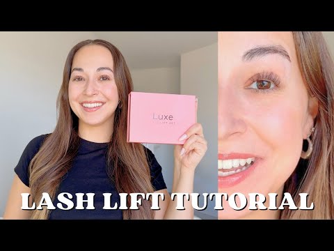 AT HOME LASH LIFT TUTORIAL WITH LUXE COSMETICS LASH LIFT KIT **UPDATED TUTORIAL**
