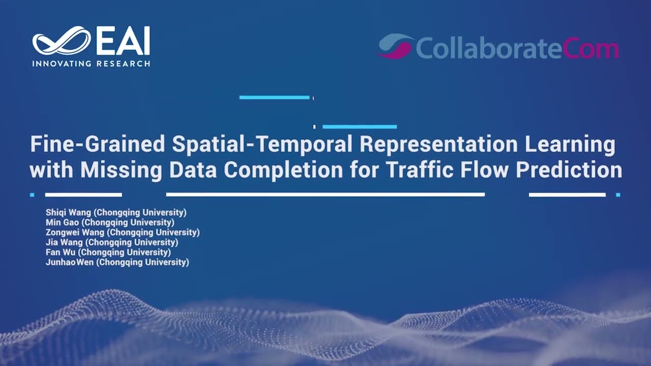 Fine-Grained Spatial-Temporal Repres. Learning with Missing Data Completion for Traffic Flow Predic.