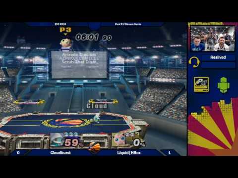 PM At Evo 2016: Liquid|HBox (Puff) vs Cloudburst (Squirtle) Winners Quarters of Pools