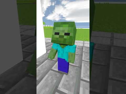 Sorry Baby Zombie ! I wrongly blamed you !!! monster school minecraft animations-sad story  #shorts