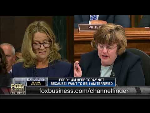 Christine Ford testimony before senate hearing No Evidence Guilty before Innocence 9/27/18 Video