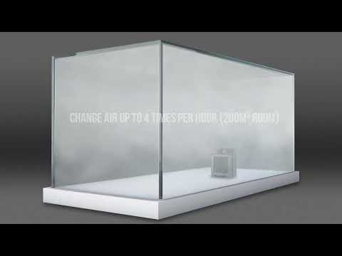 XPOWER X-2830U Professional 5-Stage HEPA Air Scrubber with dual UV lights Video